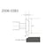 H & H Industrial Products 3/4 X 3/16 X 3/8 X 2-1/8 45 Degree HSS Single Angle Chamfer Cutter 2006-0383 - alternate 2